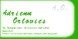 adrienn orlovics business card